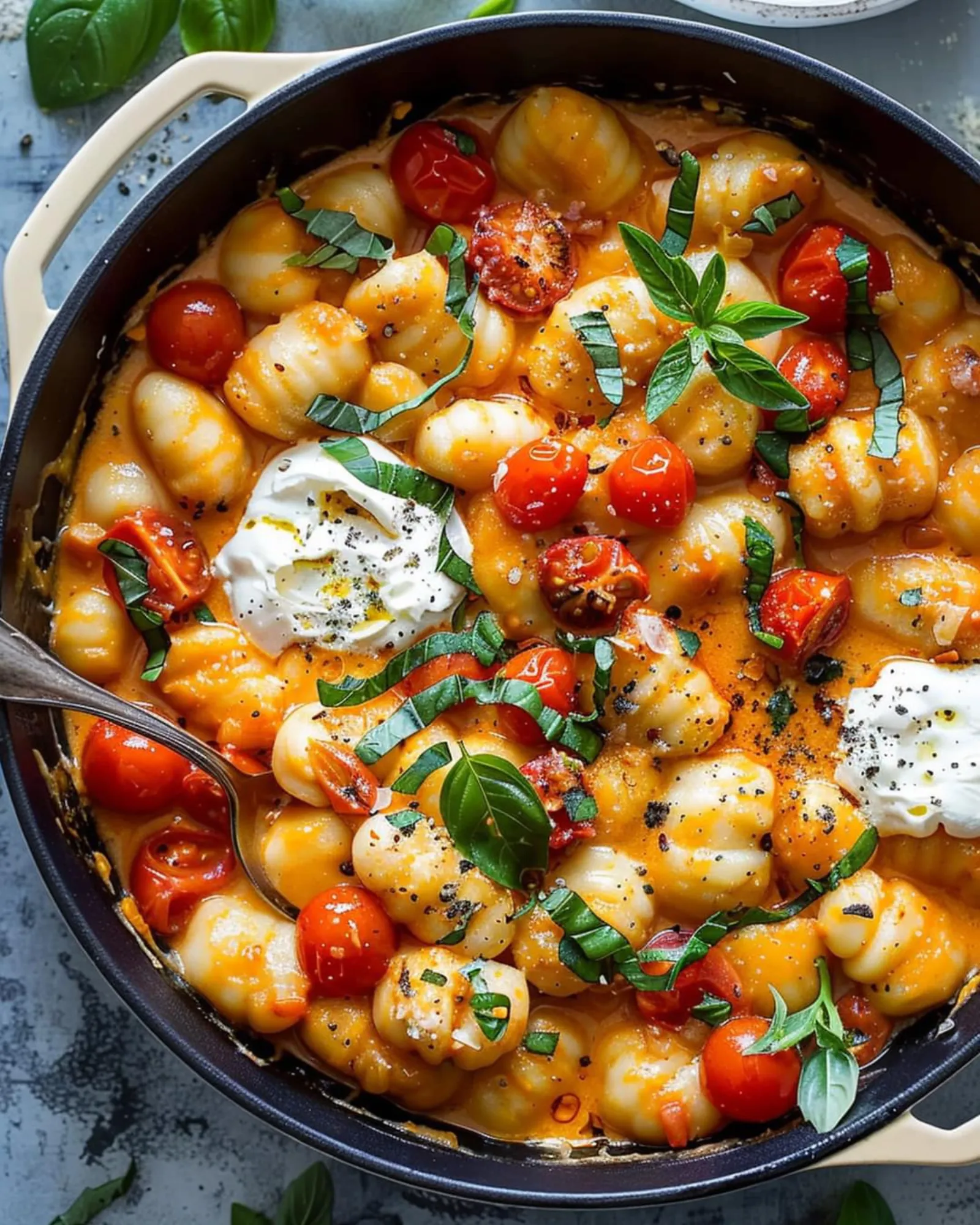 Gnocchi sorrentina — Gnocchi maison sauce tomate et mozzarella — restaurant italien La Mozzarelle Lyon